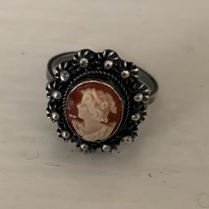 Vintage Italian Stone Cameo Ring